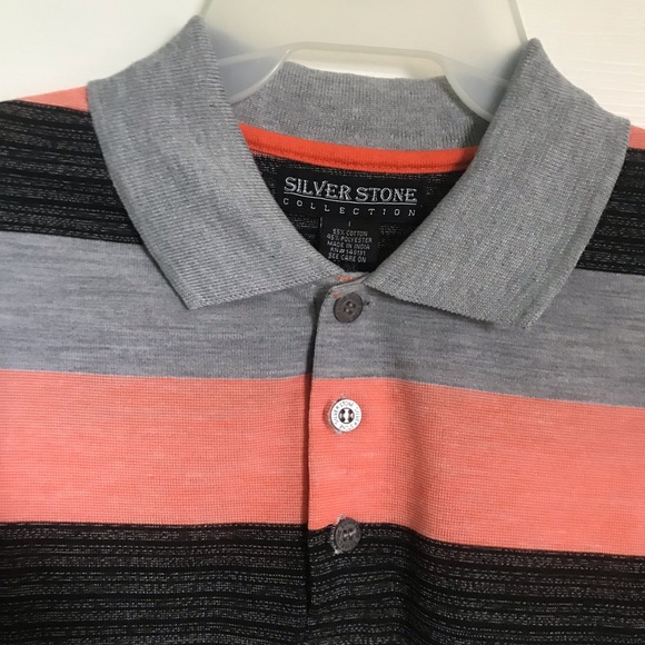 Silver Stone Large Polo Shirt Multi Color, NWT - Picture 2 of 8